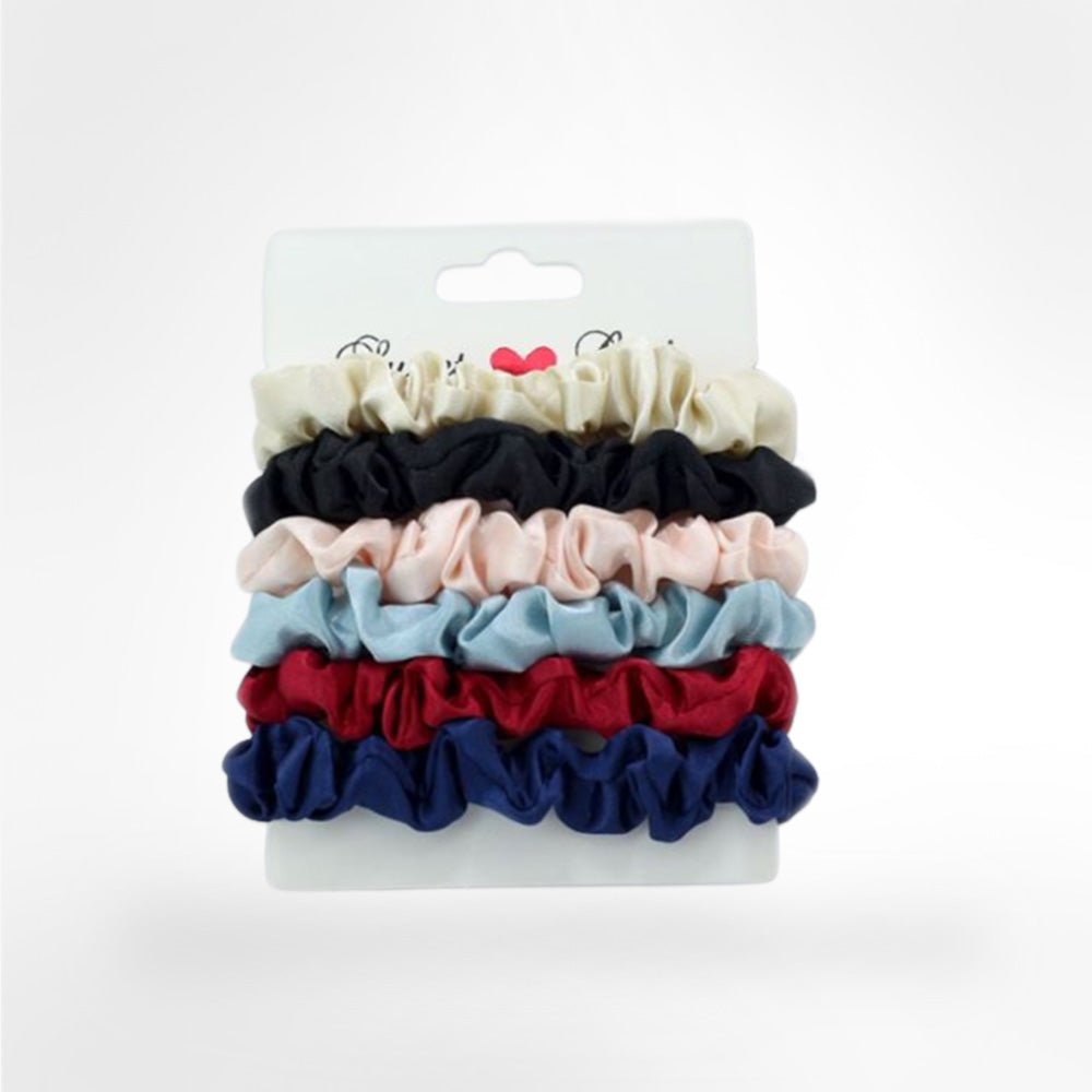 Mini Satin Scrunchies 6 - pack - Fairwithhair