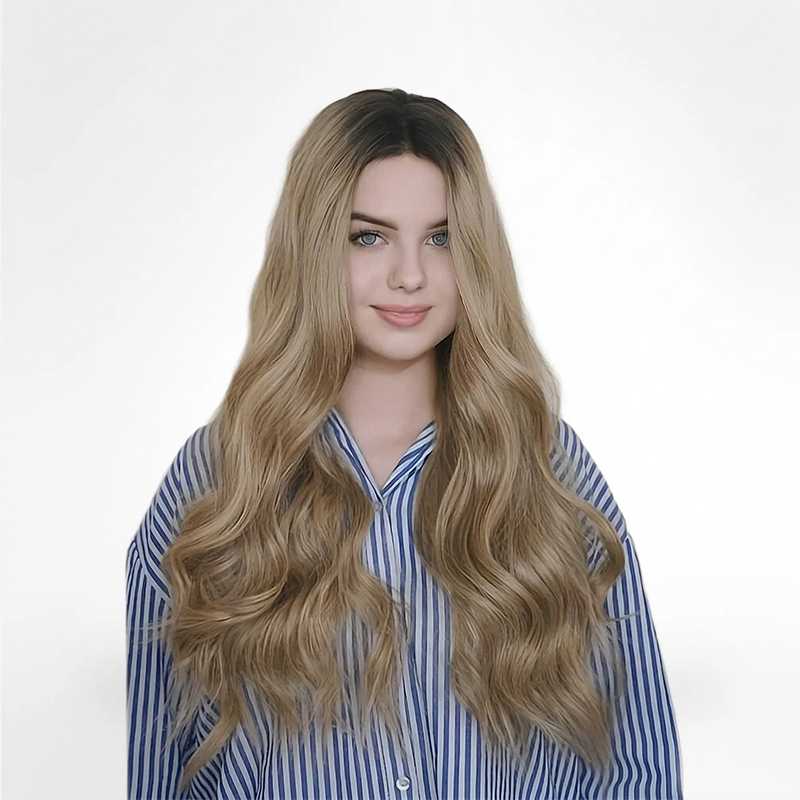 Molly värmetålig syntetperuk T lace 50 cm - Fairwithhair