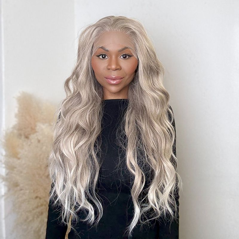 Nikita syntetisk half lace peruk - Fairwithhair