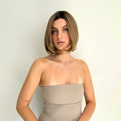 Olivia Medicinsk Syntetperuk – Lace Front Mono-Top - Fairwithhair