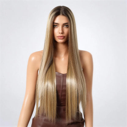 Saga Vegan Syntetisk Peruk – Lace Front Plus – Cendre