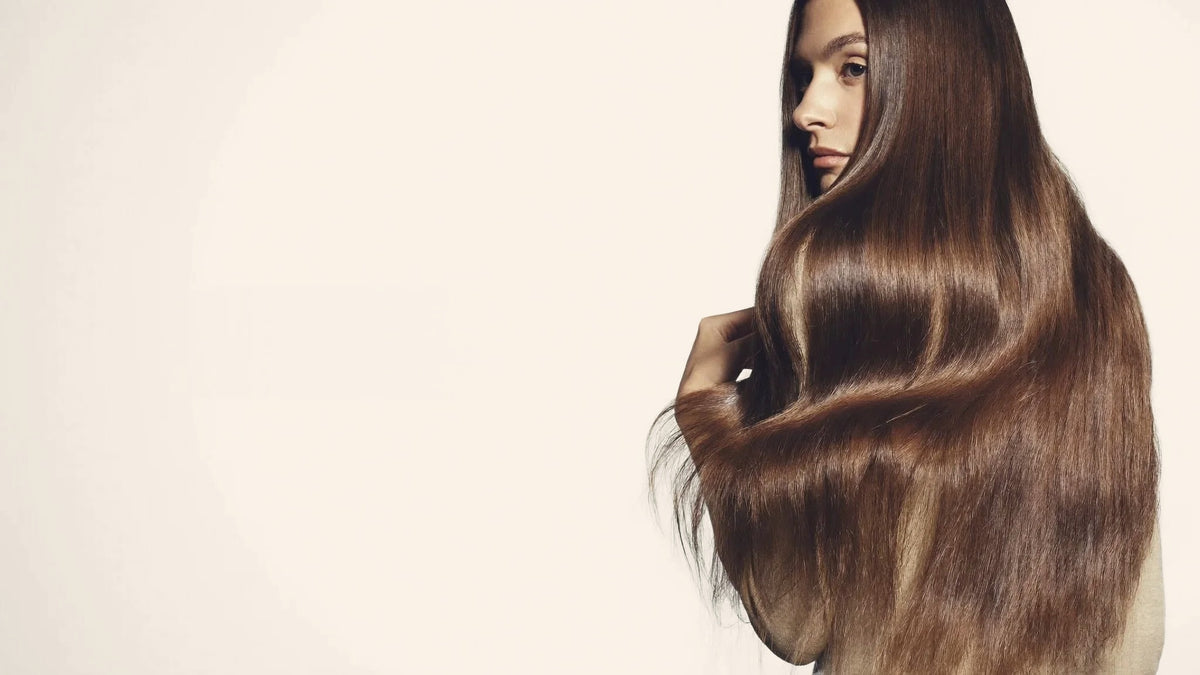 Långt, glansigt brunt hår – löshår och peruker från Fairwithhair