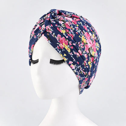 Turban Blommig – färgglad