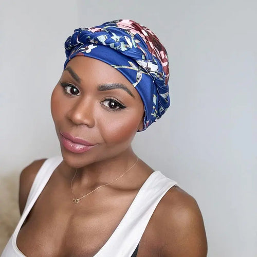 Turban med fläta