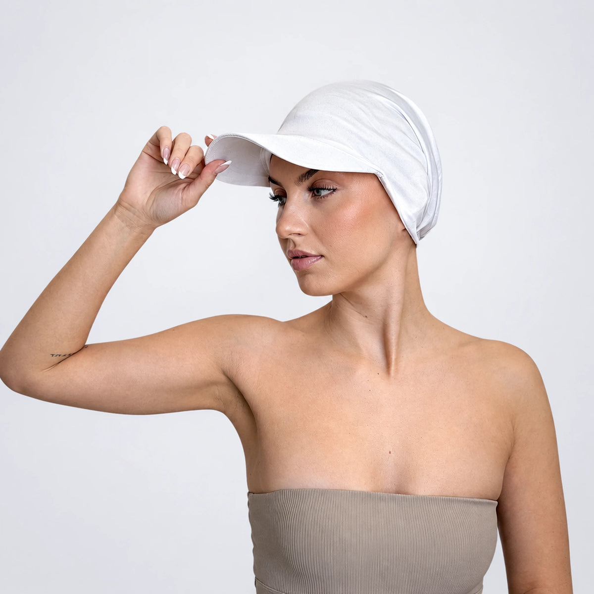 Turban Nora – mjuk turban med keps