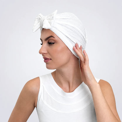 Turban Rosett – vit