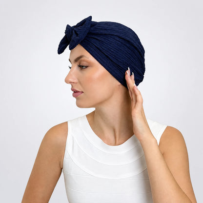 Turban Rosett – blå