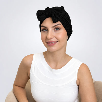 Turban Rosett – svart