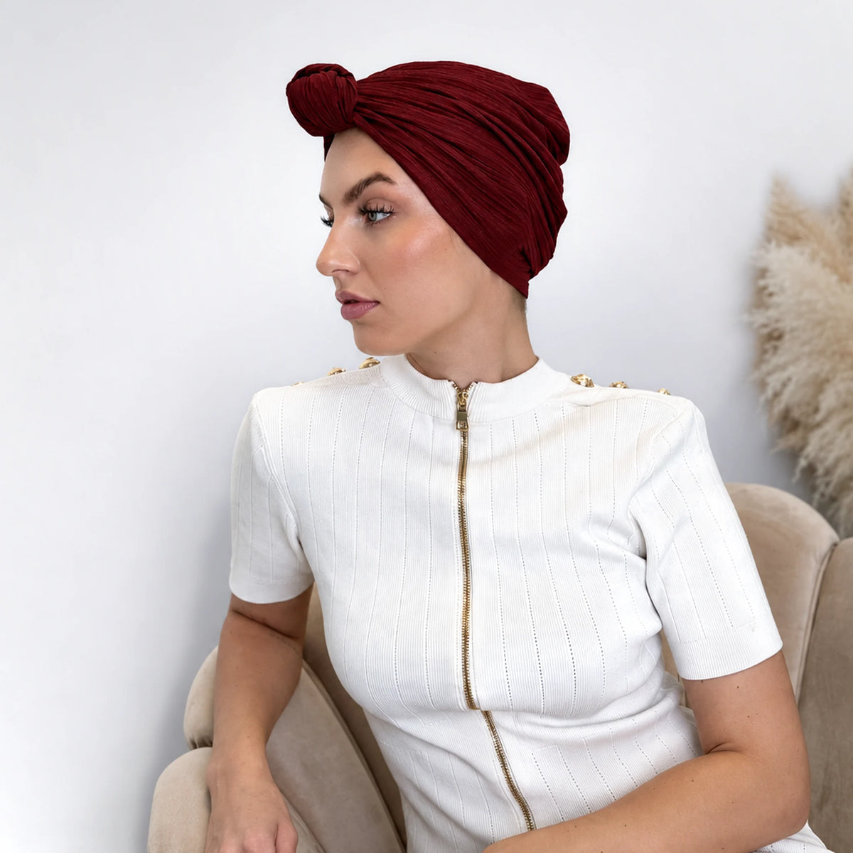 Turban Tulip – burgundy