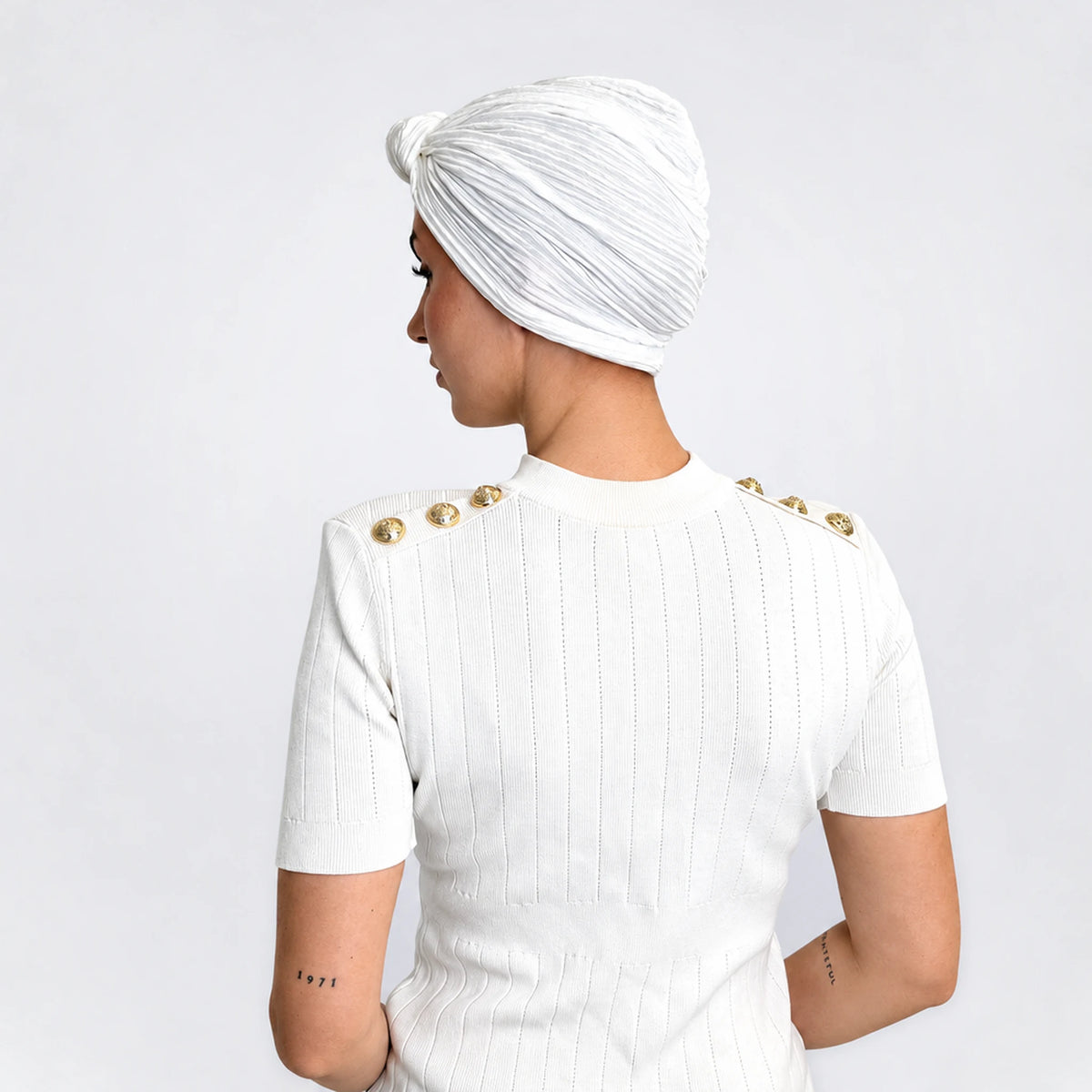 Turban Tulip – vit