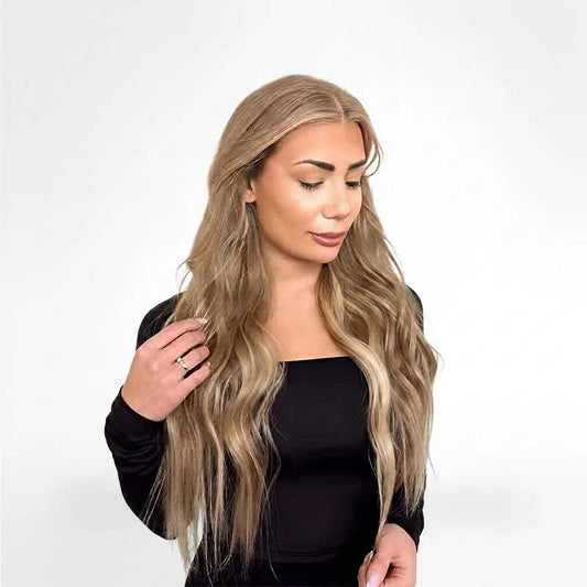 Vågigt Clip in löshår Syntetiskt set - Fairwithhair