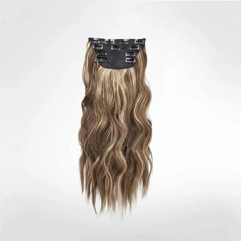 Vågigt Clip in löshår Syntetiskt set - Fairwithhair