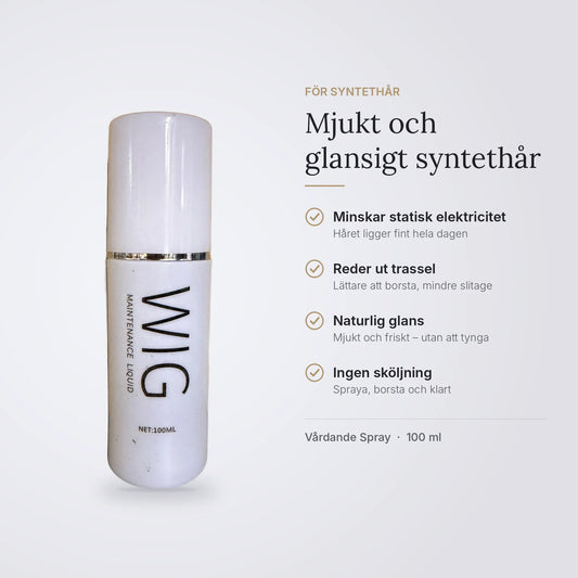 Vårdande Spray – Syntethår: minskar statisk elektricitet, reder ut trassel, naturlig glans, ingen sköljning
