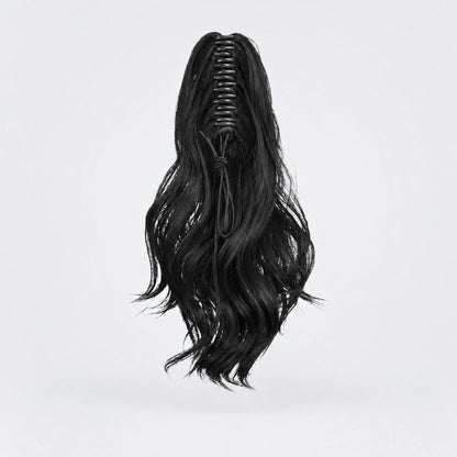 Vegan Ponytail – Kort Vågig, färg 1B