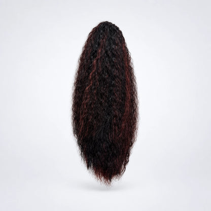 Vegan Ponytail – Krullig, färg 1BH118 - Fairwithhair