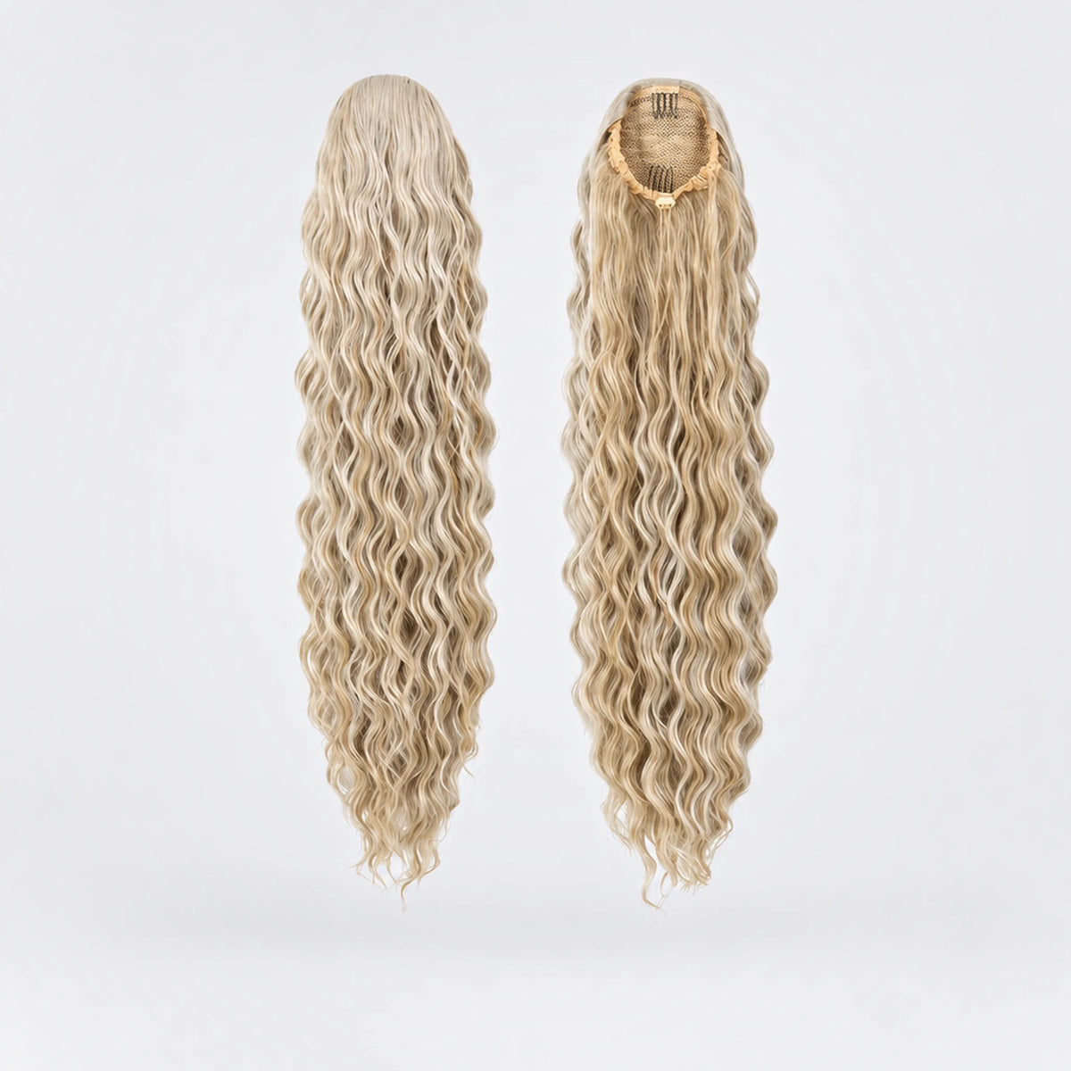 Vegan Ponytail – Lockig, Cream Blonde
