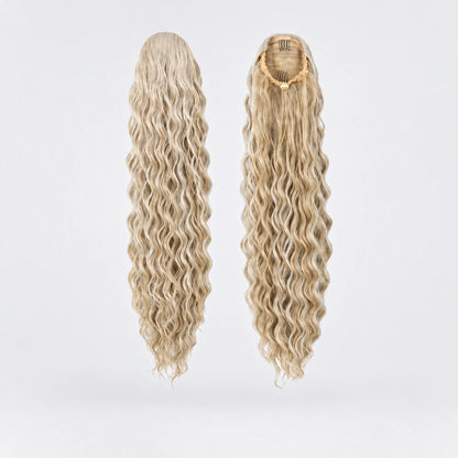 Vegan Ponytail – Lockig, Cream Blonde