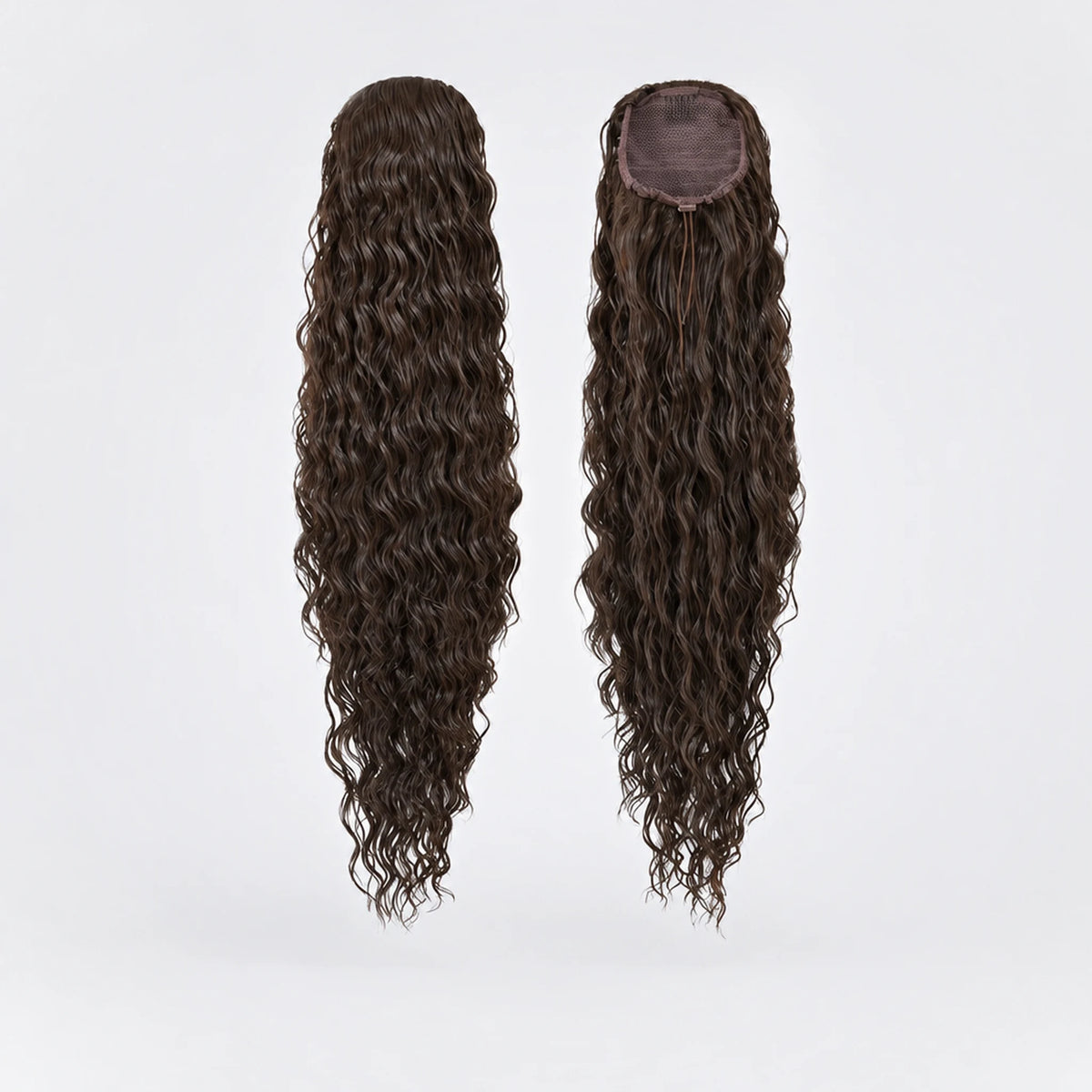 Vegan Ponytail – Lockig, Dark Chocolate