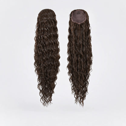Vegan Ponytail – Lockig, Dark Chocolate