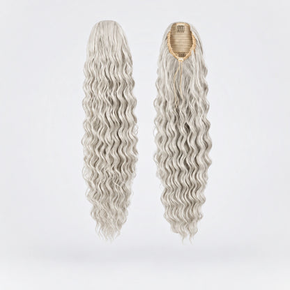 Vegan Ponytail – Lockig, Ice Blonde