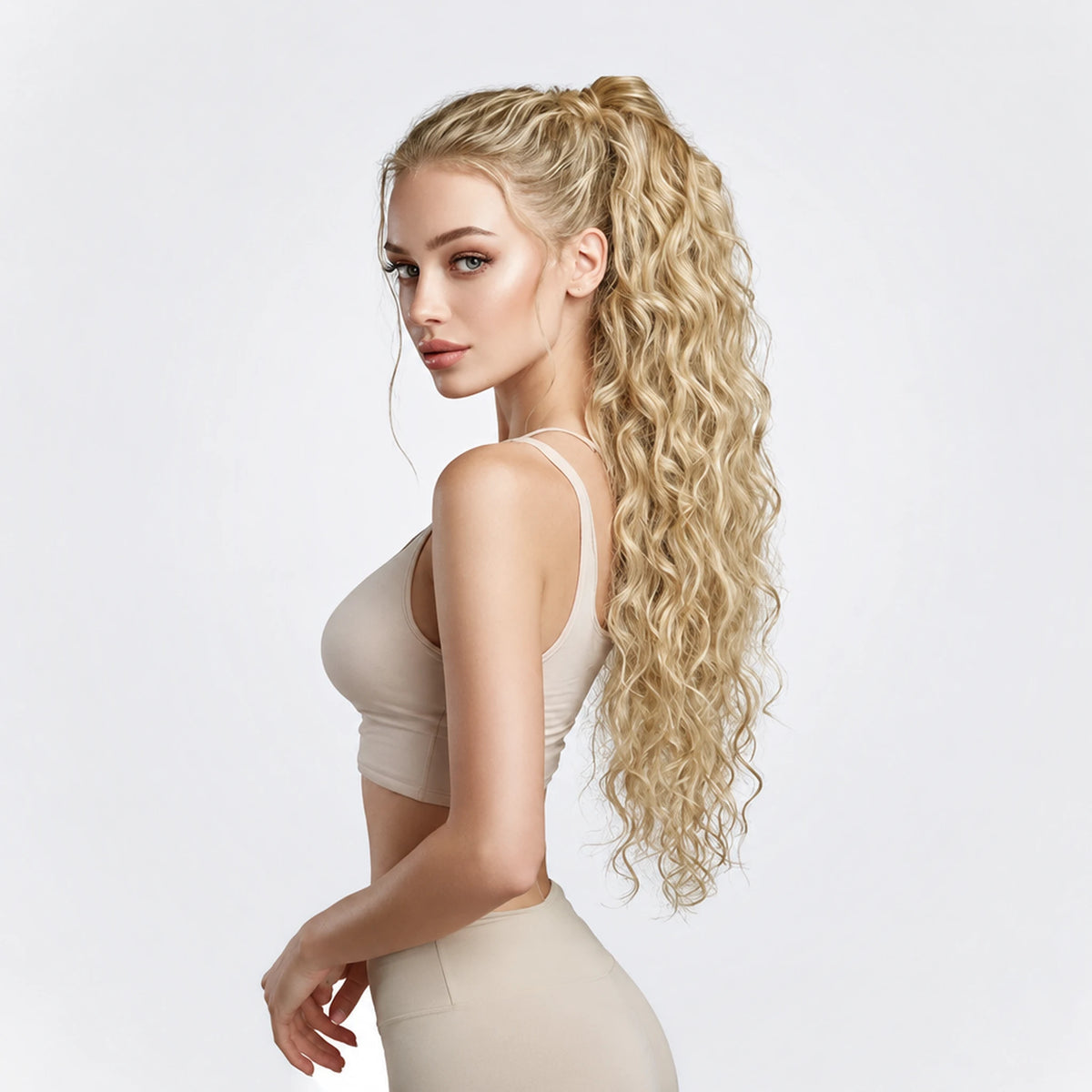 Vegan Ponytail – Lockig
