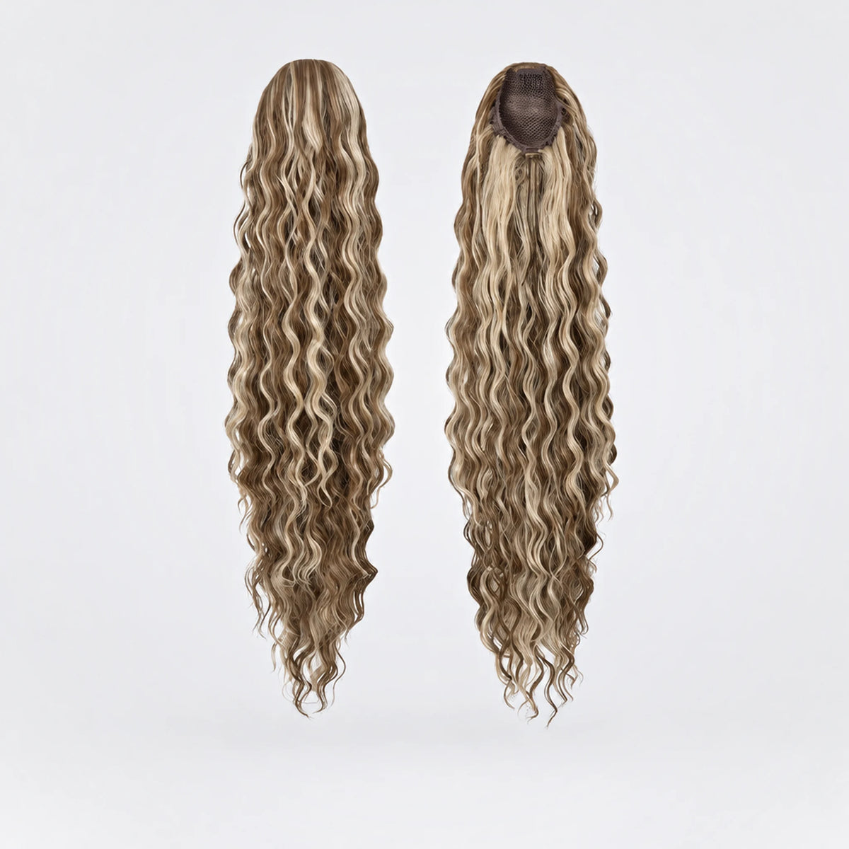 Vegan Ponytail – Lockig, Pecan