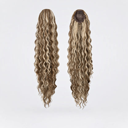 Vegan Ponytail – Lockig, Pecan
