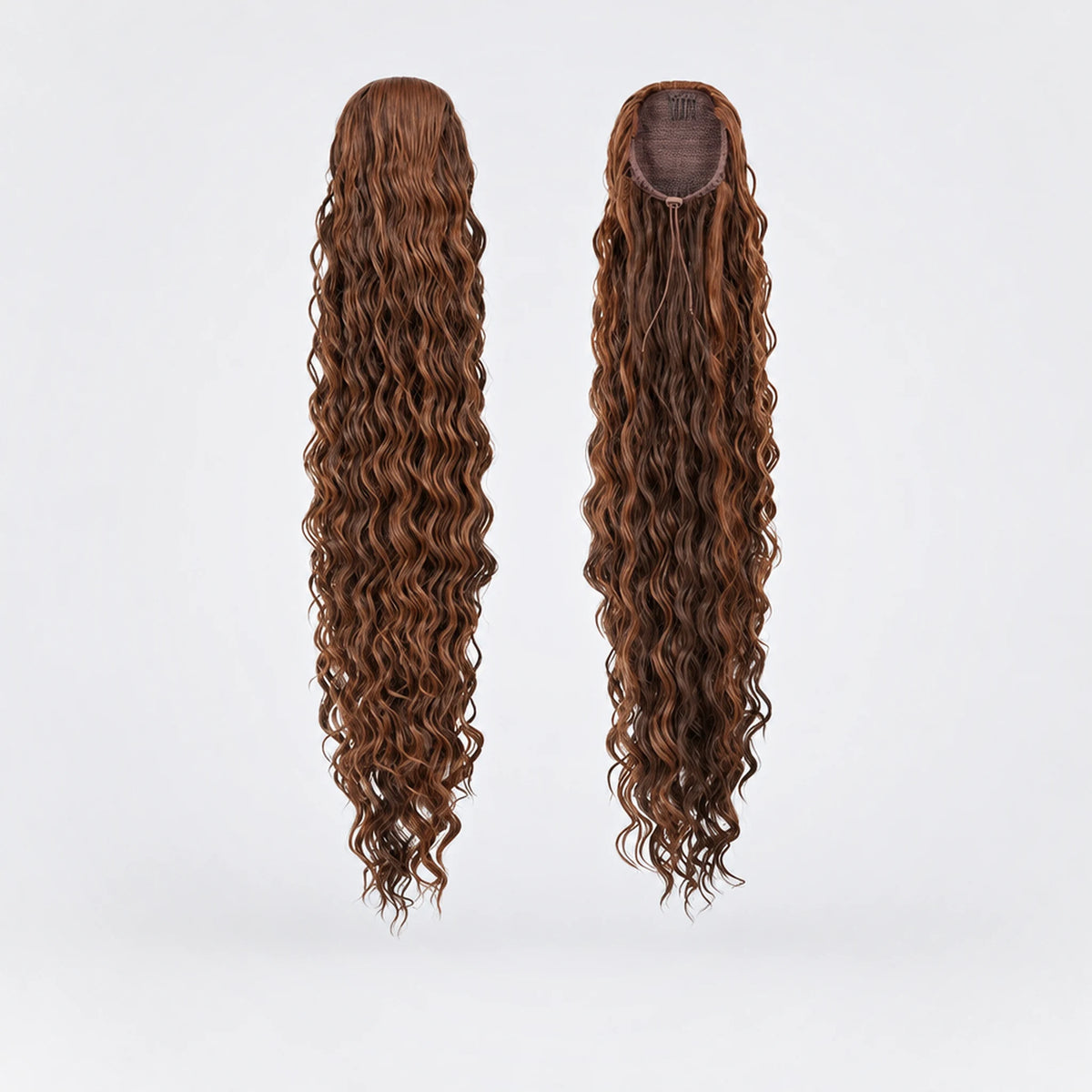 Vegan Ponytail – Lockig, Red Vino