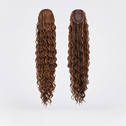 Vegan Ponytail – Lockig, Red Vino