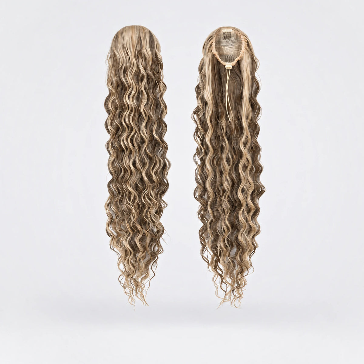 Vegan Ponytail – Lockig, Sand
