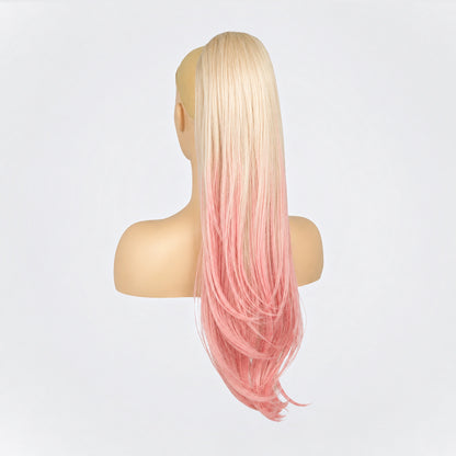 Vegan Ponytail – Rak, färg Rosa