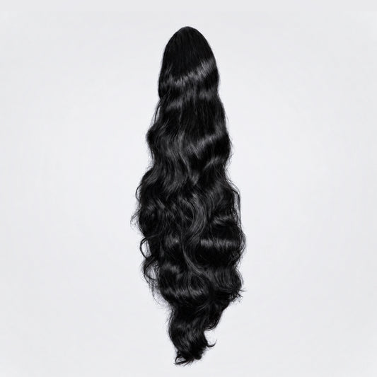 Vegan Ponytail – Volym Vågig, färg 1B