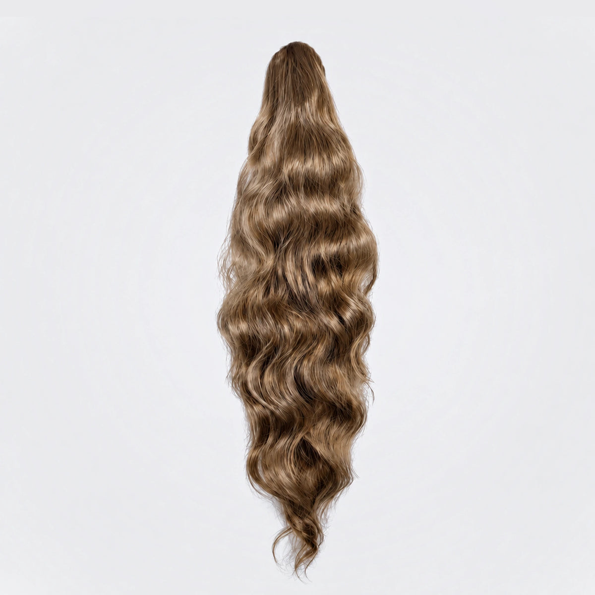Vegan Ponytail – Volym Vågig, Brown