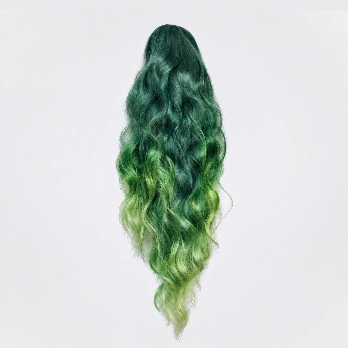 Vegan Ponytail – Volym Vågig, Green