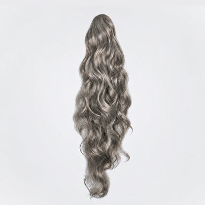 Vegan Ponytail – Volym Vågig, Grey