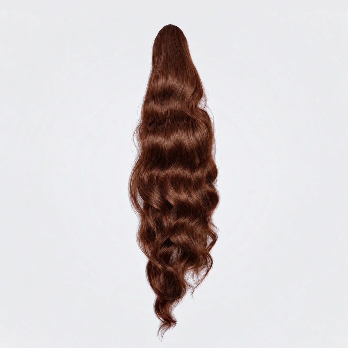 Vegan Ponytail – Volym Vågig, Red