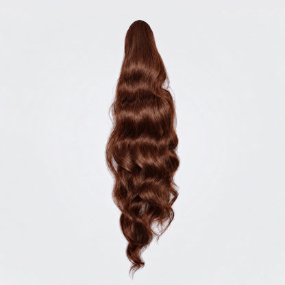 Vegan Ponytail – Volym Vågig, Red