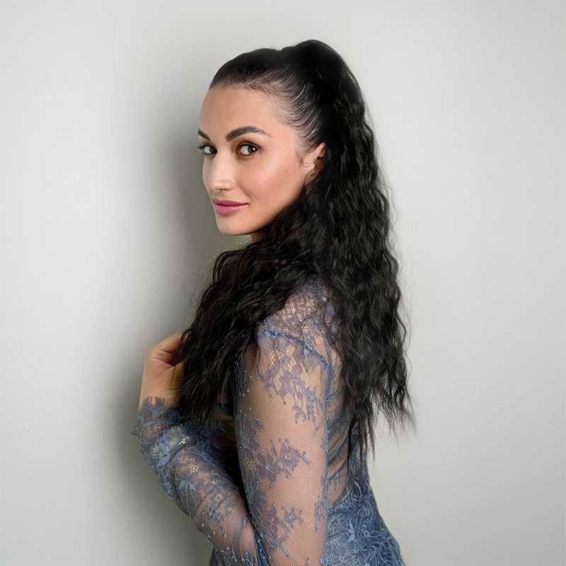 Vegan Premium Ponytail – Deep Curly - Fairwithhair