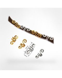 4-pack Metall beads